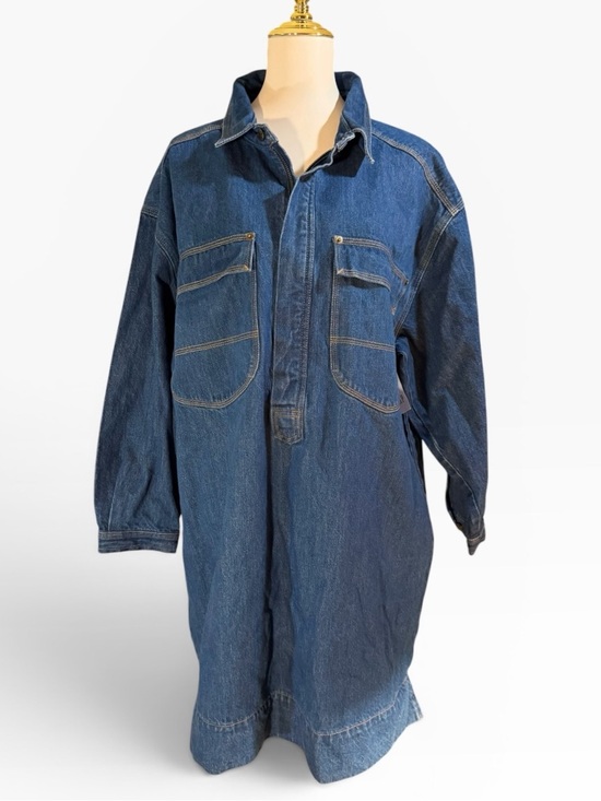 GAP Dresses & Skirts - Gap Workforce Denim Shirt Dress Size XL NWT Long Sleeve Dark Wash Workwear